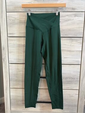 aerie Forest green crossover leggings Medium